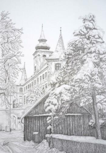 Schloß Droß im Winter 01